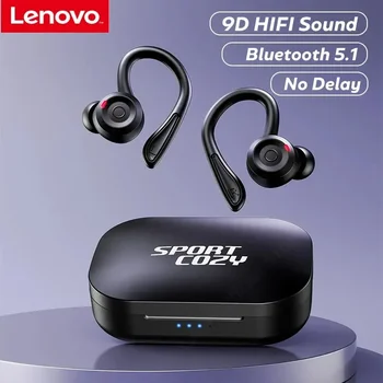 Lenovo Brezžične Bluetooth Slušalke Športne Nepremočljiva TWS 5.1 Slušalke HiFi Stereo Čepkov šumov Slušalke Z Mikrofonom