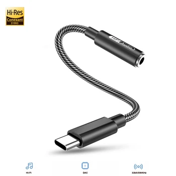 CX31993 HIFI DAC Slušalke Amp USB Tip C do 3,5 mm Priključek za Slušalke Avdio adapter Digital Dekoder za iPhone 15 Serija SAMSUNG S23