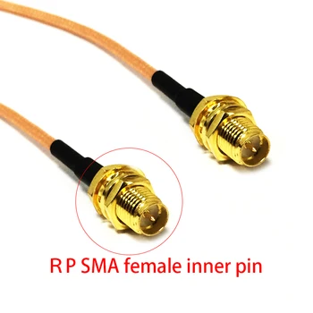 Nove RP-SMA Ženski Konektor Stikalo RP-SMA Ženski Priključek Notranji Pin Converter RG316 Kabel Adapter 15 CM 6