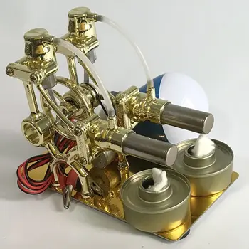 Stirling Generator Pare Motor Fizike Preizkusa Znanost Popularizacijo Znanosti Majhne Proizvodnje Majhnih Izum Toy Model
