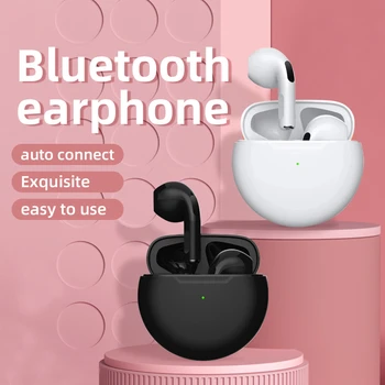 Pro6 TWS Brezžične Bluetooth Slušalke Slušalke šumov Slušalke Z Mikrofonom za Prostoročno uporabo Slušalke za telefon xiaomi