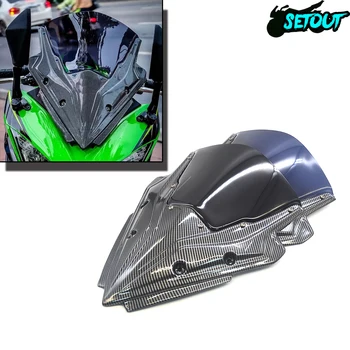 Za Kawasaki ninja650 17-19 ninja 650 2017 2018 2019 motocikel ogljikovih vlaken vetrobransko steklo motorsport sončnega deflektor