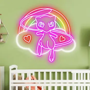 Fox Neonske Svetilke Logotip Anime Logotip Soba, Pisarna Hodnik Vrata Dekoracijo Neonske Svetilke Logotip Meri Neonske Svetilke Logotip