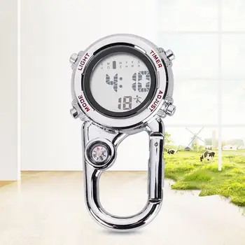 Lahke Digitalne Carabiner Watch Korozije, Preprečevanje Anti-scratch Posnetek Mini Watch Viseče Posnetek Šport Gledam