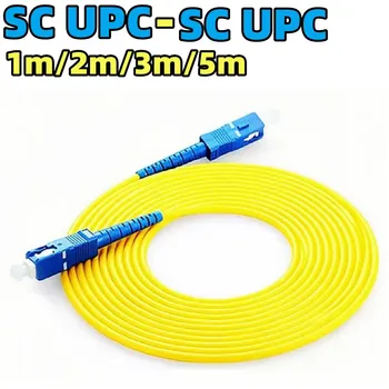 SC Simplex Single Mode Fiber Optic Patch Kabel, UPC, SM, 3,0 mm, 9, 125um, FTTH, Optični Kabel, Skakalec, 1m, 2m, 3M, 5m, 50Pcs