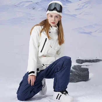 2024 Zimske Ženske Snowboard Oblačila Izolirana Ženski Sneg Kostume Prostem Gorski Šport Človek Smučarski Kompleti Suknjič Hlače Planinska Oblačila