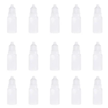 60 Kos kapljic za Oči Steklenička Tekoče Razpršilnik 10 ml Prazne Steklenice, Posodo Kapalko Plastične Posode