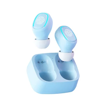 Mini Brezžična Bluetooth Slušalka Dotik Svetlobe Čepi Anti-Znoj HD Kakovost Zvoka Stereo Univerzalno Slušalke,Roza