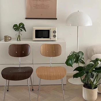 Srednjeveški slog pisarniški stol z naslonom, sodobno minimalistično kavarna Imus jedilni stol