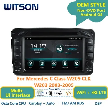 WITSON Android 13 avtoradia Za Mercedes C Razreda, W209 CLK W203 2003-2005 GPS Carplay WiFi Auto Stereo Večpredstavnostna tipka Navi