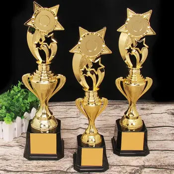 Zlato Plating Nagrado Pokal Plastičnih Konkurence Športne Igre, Zmagovalec Oddaje Trophy Igrača Zvezde Šoli Nagrajevanje Ponudbe