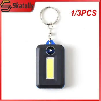 1/3PCS Zunanji Prenosni COB LED Keychain Svetilka obeskom za ključe obesek za ključe Svetlobe Žarnice z Carabiner za Kampiranje, Pohodništvo, Ribolov 0