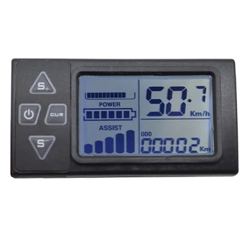 36V 48V S861 Litijeva Baterija LCD zaslon s Tekočimi Kristali, Električna Vozila Gorsko Kolo Skuter merilnik Hitrosti