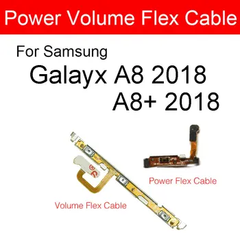 On Off Power & Volume Flex Kabel Za Samsung Galaxy A8 A8+ Plus 2018 A530 A530F A730 A730F Stranske Tipke Gumb za Nadzor Flex Traku
