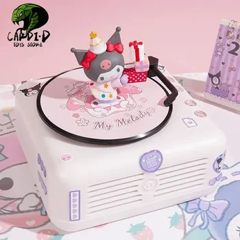 Sanrio Jukebox Anime Slika Hello Kitty Melodijo Akcijskih Figur Pochacco Lutka Igrače Retro Bluetooth, Cd Player Dekle Rojstni Dan Darila