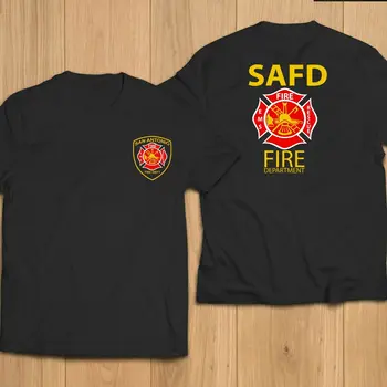 San Antonio gasilce Gasilskih Reševalnih T-Shirt 100% Bombaž O-Vratu Poletje Kratek Rokav Priložnostne Mens T-shirt Velikost S-3XL