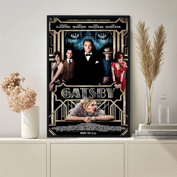 Veliki Gatsby Filmski Plakat, Platno, Tisk Art Stensko Slikarstvo Doma Dekoracijo (Brez Okvirja) 0