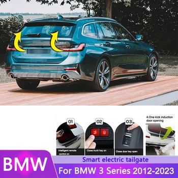 Električna vrata prtljažnika Refitted Za BMW Serije 3 2012-2023 Rep Inteligentnih Električnih Rep Vrata Vrata Moč Upravljati Trunk Dekoracijo