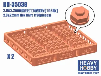 Težka hobi HH-35038 2.0&2.2 mm Hex Rivrt (198 kosov)