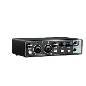 USB zvočna Kartica Kitara Snemanje Zunanjih Posebne Avdio Vmesnik Za Internet Živo Avdio Vmesnik Telefona PC Snemanje 0