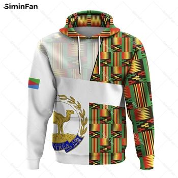 Eritreja Tibeb Eritrejsko Križ Mix Zastavo 3D Tiskanih Hoodie Moških Kapičastih Pulover, Jakno Plašč Unisex Majica Outwear Ženski zgornji deli oblačil-1