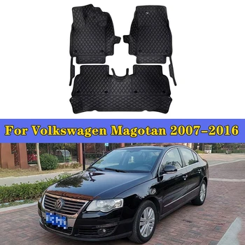 Avto Stopalo Blazinice Za VW Volkswagen Magotan 2007-2016 Avto Notranje Zaščitne Ploščice po Meri Auto predpražnike Avtomobilska Preproga Pokrov
