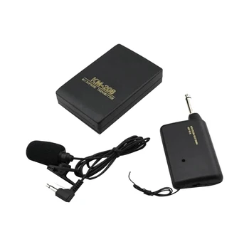 Brezžični mikrofon Ovratnik Clip-On Prenosni Lavalier Vratu Mic Sistem z UKV-Oddajnik Sprejemnik River Posnetek Mikrofon mikrofon