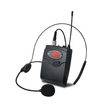 Brezžični Mikrofonski Komplet z Glavo-Nositi + Lavalier River Mics Oddajnik Sprejemnik UHF Frekvenčnem za Govor Poučevanje
