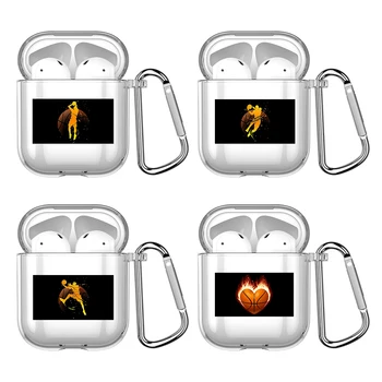 Košarka Košarico Šport Silikonsko Ohišje Za Apple Airpods 1 ali 2 Shockproof Kritje Za AirPods 3 Pro Pro2 Pregleden Slušalke Vrečko