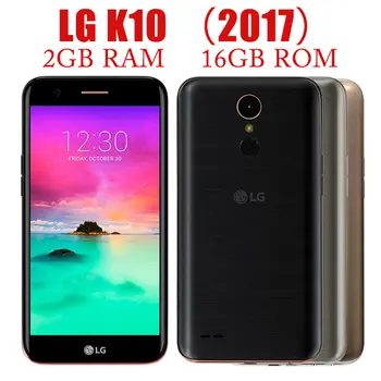 Odklenjena Original LG K10 (2017) M250 Pametni 16GB 2GB ROM RAM Mobilne LTE Jedro Octa 13MP Kamera Zadaj 5.3