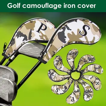 9pcs/set Prikrivanje Golf Železa Headcover 4-9 Na Glavo Kritje Klub Vezenje Število Primeru Šport Golf Oprema, Usposabljanje 2