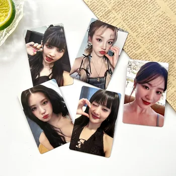 5Pcs Kpop (G)I-DLE Photocard Album Lomo Kartico Minnie YUQI Yeh Shuhua Cho Mi Yeon dvostranski Dopisnica za Ljubitelje Zbirateljske 2