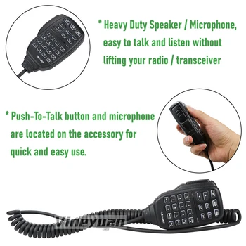 Zamenjava ICOM HM-207 digitalnega mobilnega mikrofon IC-2730E ID-5100A ID-5100E Mobilni telefon mikrofon Echo zaslonu mobilnega telefona 3