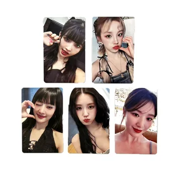 5Pcs Kpop (G)I-DLE Photocard Album Lomo Kartico Minnie YUQI Yeh Shuhua Cho Mi Yeon dvostranski Dopisnica za Ljubitelje Zbirateljske 3