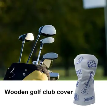 Lesene Golf Klub Pokriva Debela In Mehka PU zaščitni Pokrov Za Klub Lesa Glavo Športni navdušenec, Golf Oprema, Golf Konkurenco 3