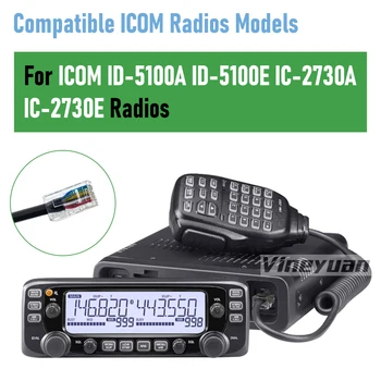 Zamenjava ICOM HM-207 digitalnega mobilnega mikrofon IC-2730E ID-5100A ID-5100E Mobilni telefon mikrofon Echo zaslonu mobilnega telefona 4