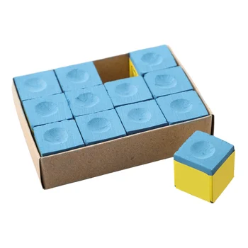 12-Paketi Bazen Iztočnico Krede CubesTable Biljard Palica Razsutem Stanju Zaloge Kocke Bazeni Iztočnico Kreda Potrebščine Za Mize Za Biljard 4