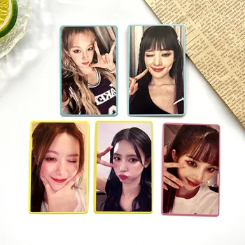 5Pcs Kpop (G)I-DLE Photocard Album Lomo Kartico Minnie YUQI Yeh Shuhua Cho Mi Yeon dvostranski Dopisnica za Ljubitelje Zbirateljske 4
